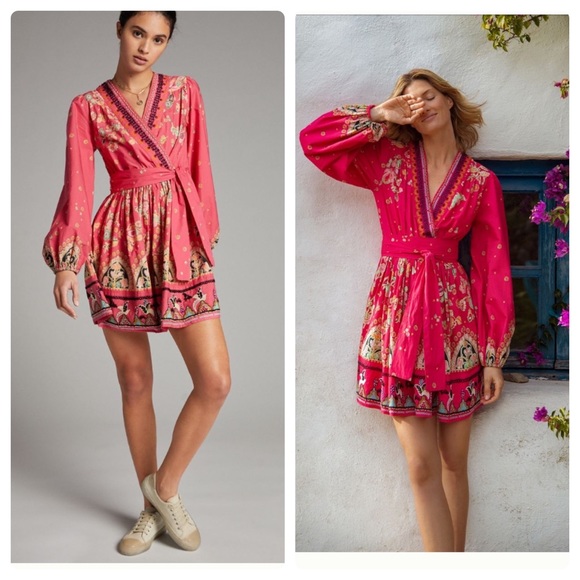 LAST CALL Anthropologie Raquel embroidered mini dress - Picture 3 of 16